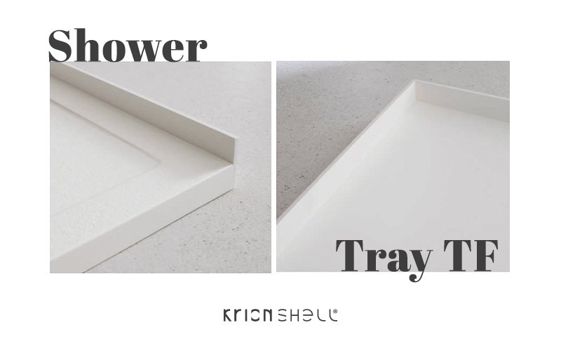 New Krion Shell™ shower trays: the sustainable Slope TF and Flow TF models have arrived
